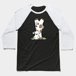 Cow handstand Baseball T-Shirt